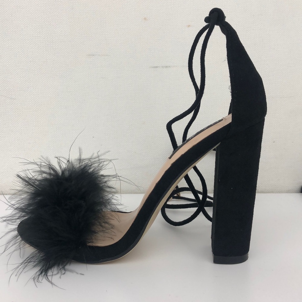 BRAND NEW! Feather Heeled Lace Up Sandals